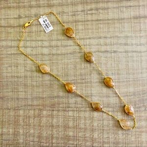 92.5% silver Necklace, gold plated.